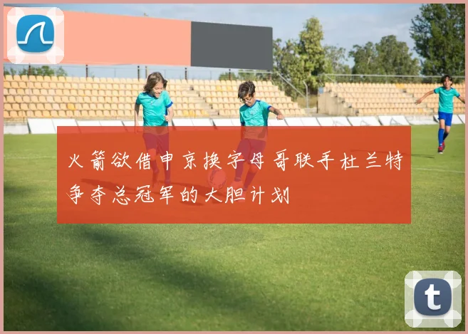 火箭欲借申京换字母哥联手杜兰特争夺总冠军的大胆计划